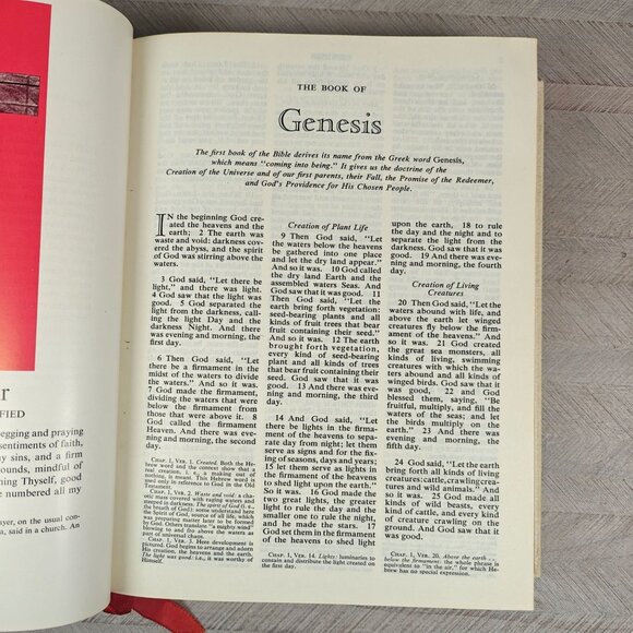 Catholic Deluxe Edition Holy Bible 1961 Vintage Hardcover Confraternity - Picture 6 of 11